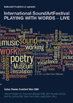 »Playing With Words - Live« cover