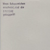»Schauzeichen« cover